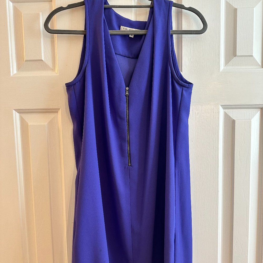 Trina Turk Purple Zipper Dress size 6